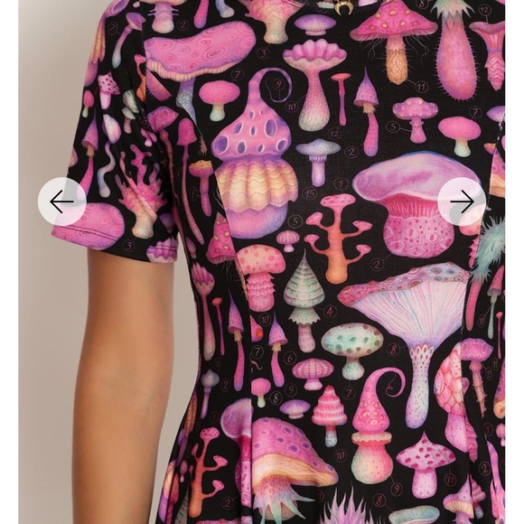 Blackmilk Fun Girl Black Evil Tee Dress - Picture 3 of 6